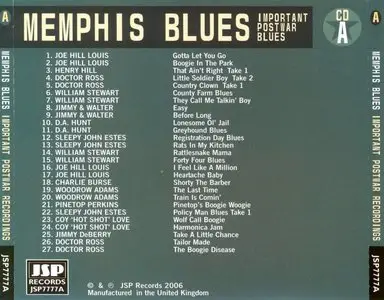 Memphis Blues - Important Postwar Blues (4 CD Box Set) - 2006