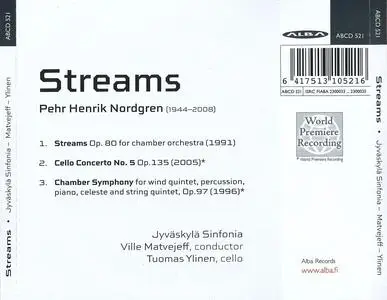 Ville Matvejeff, Jyväskylä Sinfonia - Pehr Henrik Nordgren: Streams (2023)