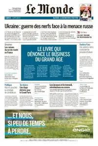 Le Monde du Mardi 25 Janvier 2022