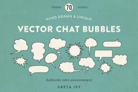 CreativeMarket - Vector Chat Bubbles - New Update