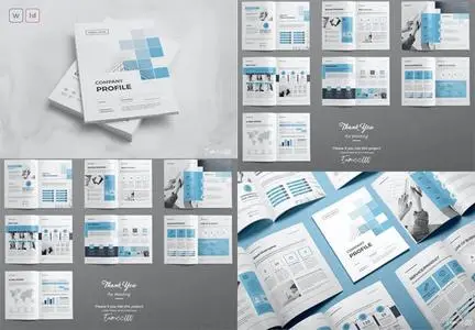 Company Profile Template [A4] for Indesign & MS Word [16 Pages]