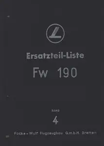 FW 190 Ersatzteil-liste