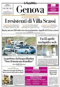 la Repubblica Genova - 11 Aprile 2020