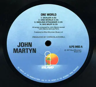 John Martyn - One World (Island 1977) 24-bit/96kHz Vinyl Rip