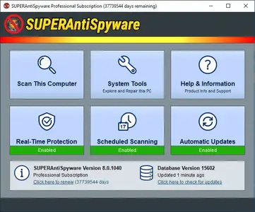 SUPERAntiSpyware Professional X 10.0.1280 (x64) Multilingual Portable