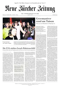 Neue Zurcher Zeitung International  - 15 Oktober 2024