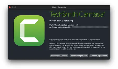 TechSmith Camtasia 2024.0.6 Multilingual macOS