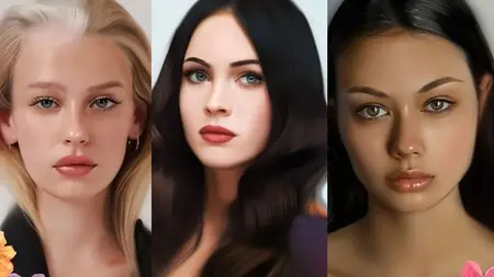 Digital Portraits: Draw Beautiful Female Faces