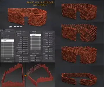 Brick Wall Builder v1.4 Script for 3ds Max