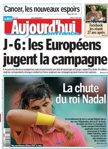 Aujourd'hui en France. (édition nationale) du Lundi 01 Juin 2009