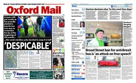 Oxford Mail – February 22, 2018