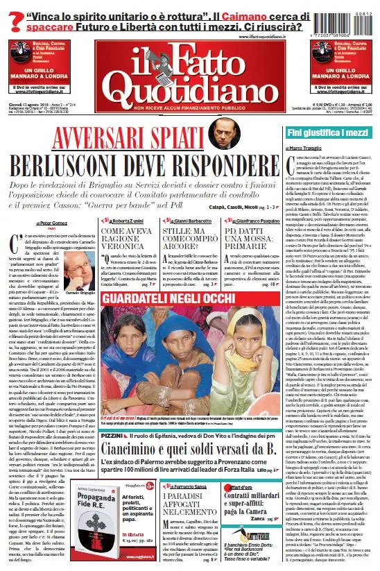 Il Fatto Quotidiano (12-08-10)
