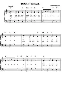 Christmas Sheet Music - Deck The Hall