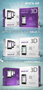 GraphicRiver Clean Box 3D Mock-up