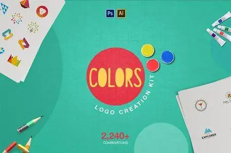 CreativeMarket - Colors Logo Creation Kit