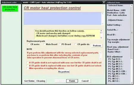 Adjustment Program for Epson L805 Printer 1.0.0 Build 5977