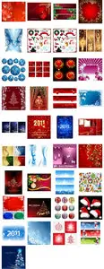 Super NEW YEAR & CHRISTMAS vector collection. All my posts