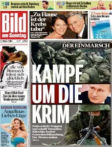 Bild am Sonntag, 02. März 2014