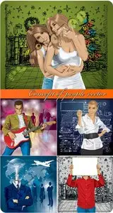 Concept of people vector