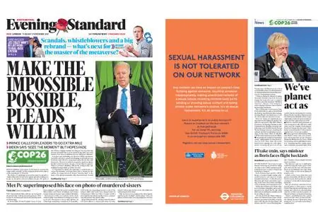 London Evening Standard – November 02, 2021