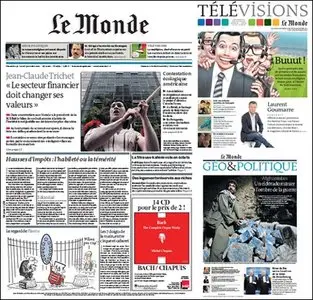 Le Monde - 30 & 31 October 2011 (+ Supplements)