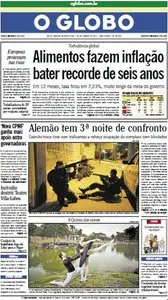 Jornal O Globo - 7 de setembro de 2011