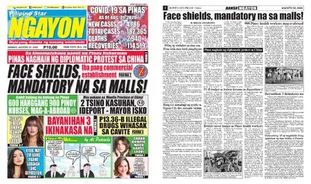 Pilipino Star Ngayon – Agosto 22, 2020