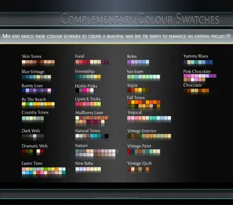 Complementary Color Photoshop Swatches - 27 sets 