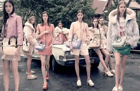 Various models by Steven Meisel for Coach Spring/Summer 2015