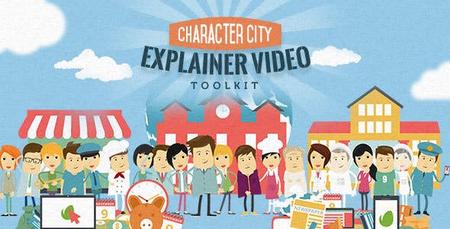 Mega Explainer toolkit : Character city - Project for After Effects (VideoHive)