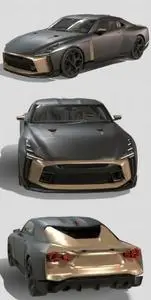 Nissan gt r50 3D Model