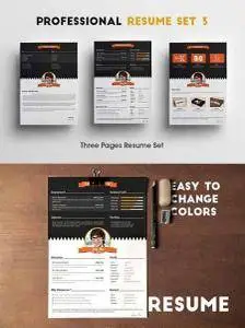 CreativeMarket - Professional Resume Set 3