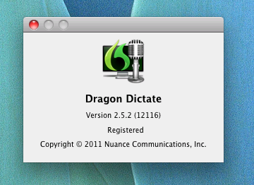 Dragon Dictate v2.5.2 with Data Disc Mac OS X