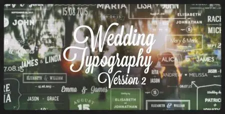 Wedding Typography Titles – Version 2 - Project for After Effects (VideoHive)