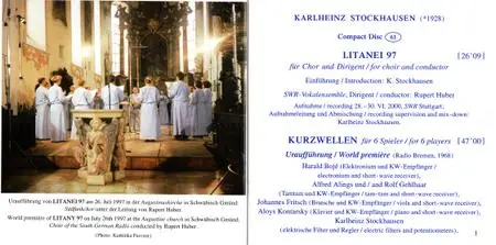 Karlheinz Stockhausen - Litanei 97 & Kurzwellen (2000) {Stockhausen-Verlag No. 61}