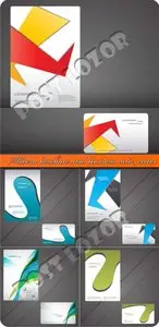 Modern brochure and business card vector