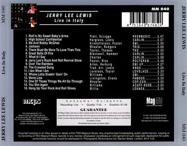 Jerry Lee Lewis – Live In Italy (1987)