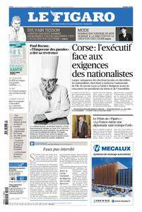Le Figaro du Lundi 22 Janvier 2018