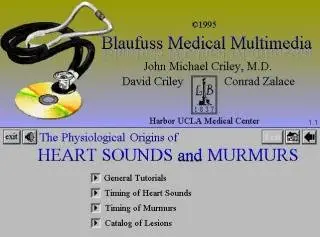 The Physiological Origins of Heart Sounds and Murmurs CD ROM