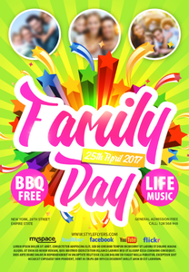 Family Day PSD Flyer Template