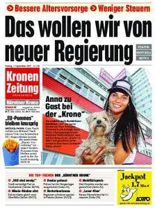 Kronen Zeitung Kärnten - 01. September 2017