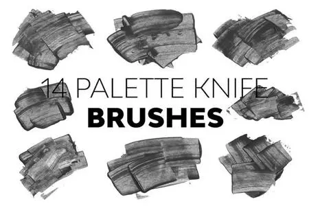 Palette Knife Brushes for Photoshop