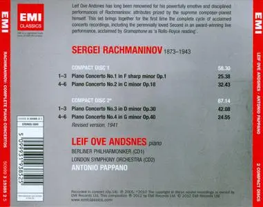 Leif Ove Andsnes - Rachmaninov: Complete Piano Concertos (2012)