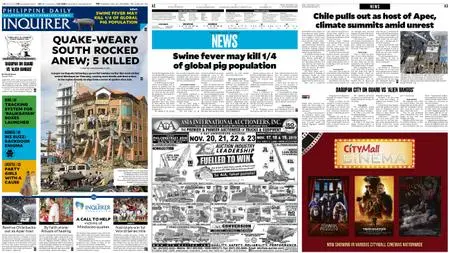 Philippine Daily Inquirer – November 01, 2019
