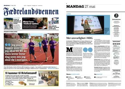 Fædrelandsvennen – 27. mai 2019