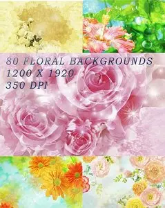 80 Floral Backgrounds