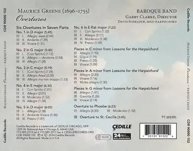 Garry Clarke, Baroque Band - Maurice Greene: Overtures (2015)