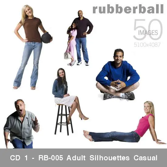 RubberBall - Adult Silhouettes Casual. CD1