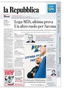 la Repubblica - 31 Maggio 2018