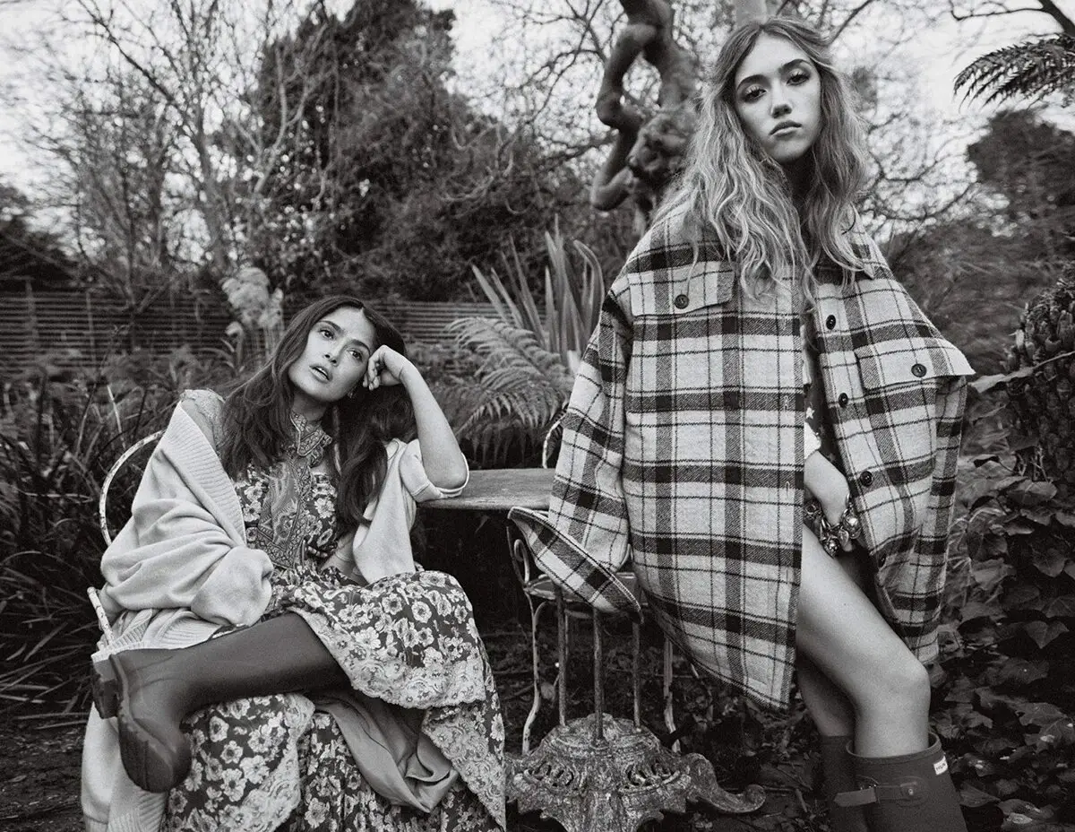 Salma Hayek and Valentina Paloma Pinault by Nico Bustos for Vogue ...